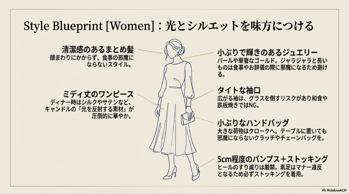 Style Blueprint[Women]：光とシルエットを味方につける