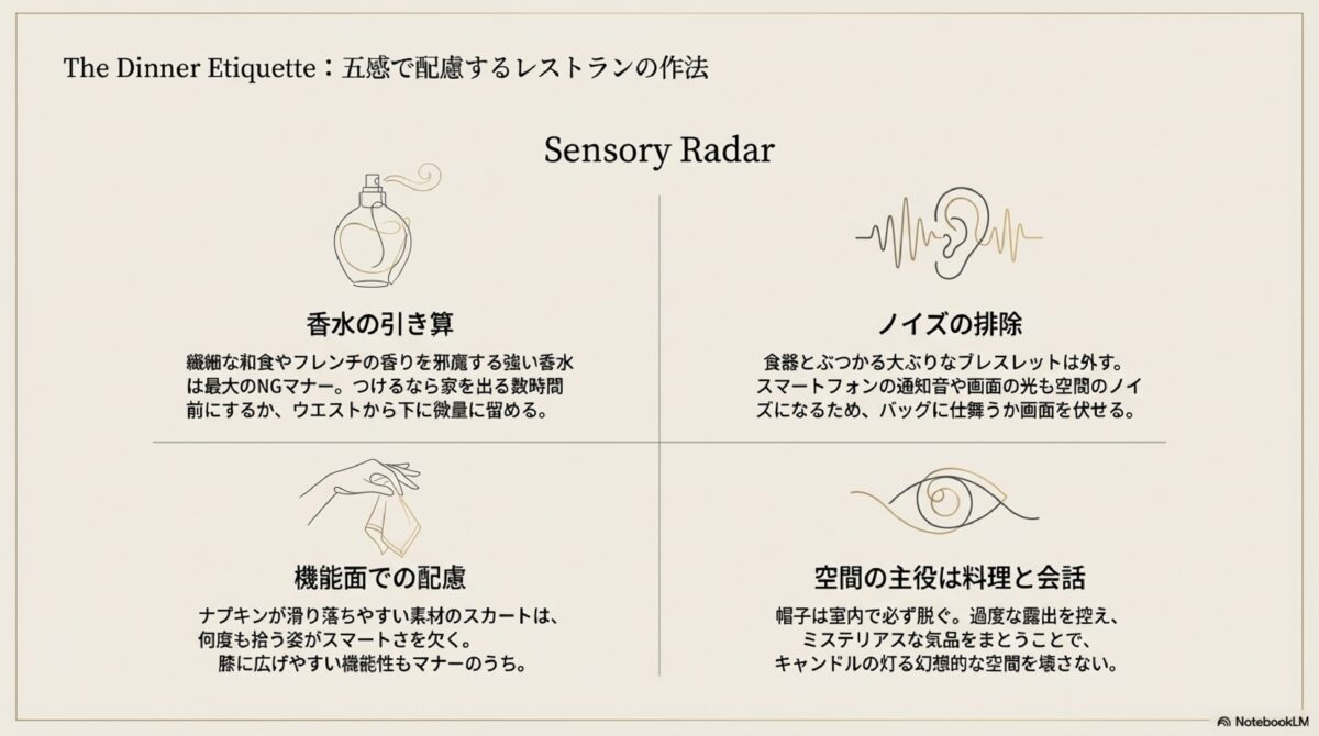 五感で配慮するレストランの作法