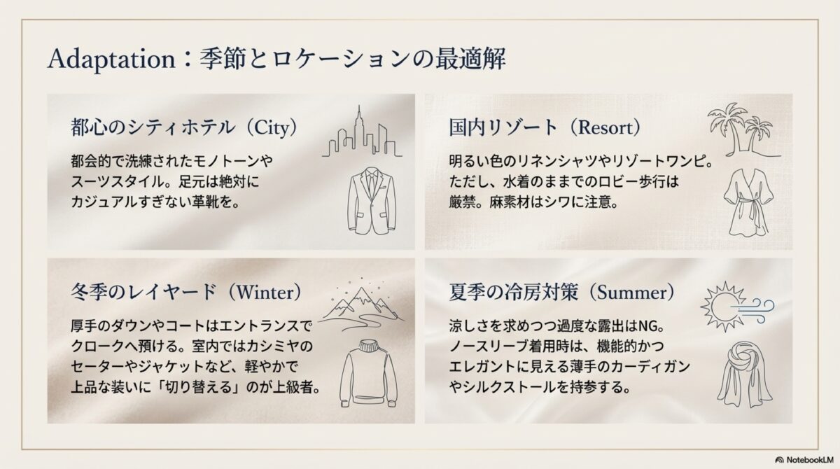 季節とロケーションの最適解