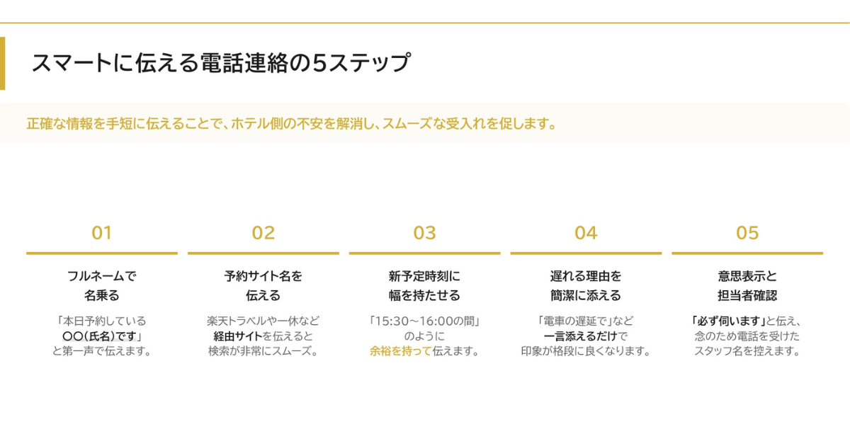 スマートに伝える電話連絡の5ステップ