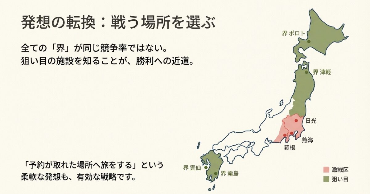 限定プラン対象施設の選び方