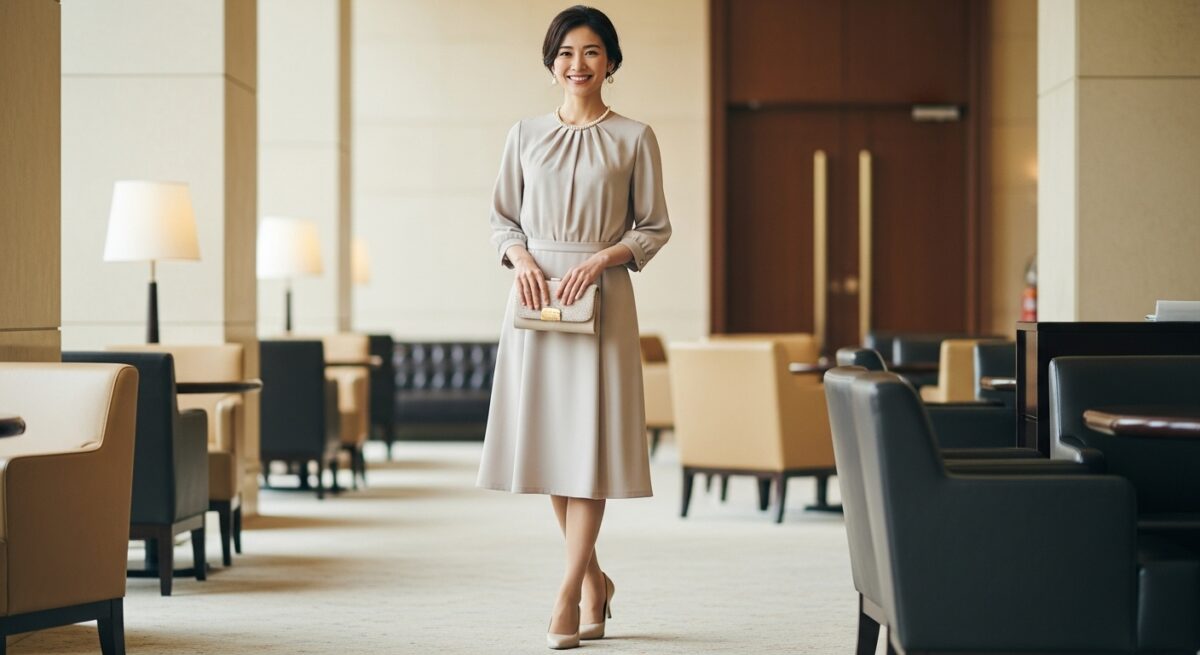 アフタヌーンティーにふさわしい服装の具体例（女性）
