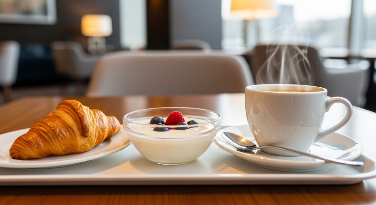 無料の軽朝食「N's MORNING」付き