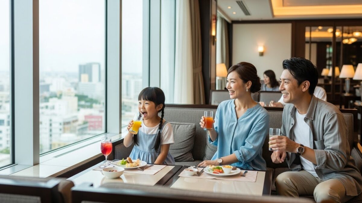 子供連れでの宿泊とラウンジ利用