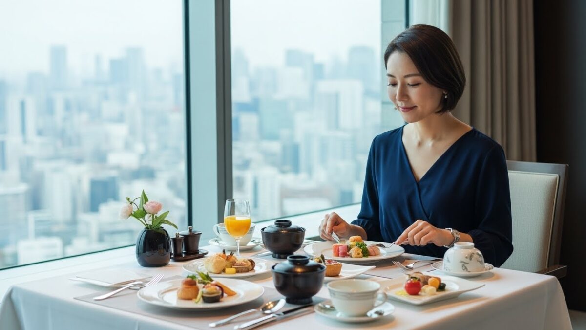 東京の絶景を望む人気レストランの空間と雰囲気