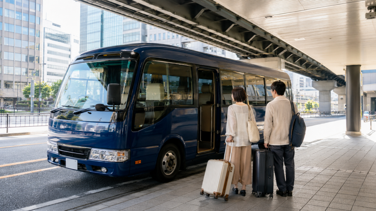 帝国ホテル大阪の大阪駅側シャトルバス乗り場イメージ